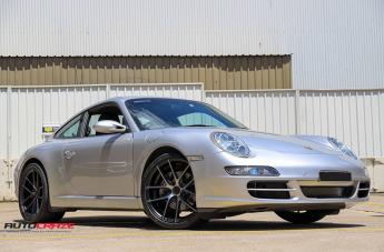 PORSCHE CARRERA TARGA BLACK   MACHINED WITH DOUBLE DARK TINT